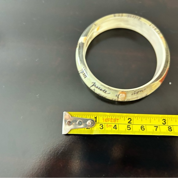 AMEDEO NYC Bangle Bracelet Set Vintage Set of3 CAMEO Lettera D'Amore Love Letter - Picture 8 of 9